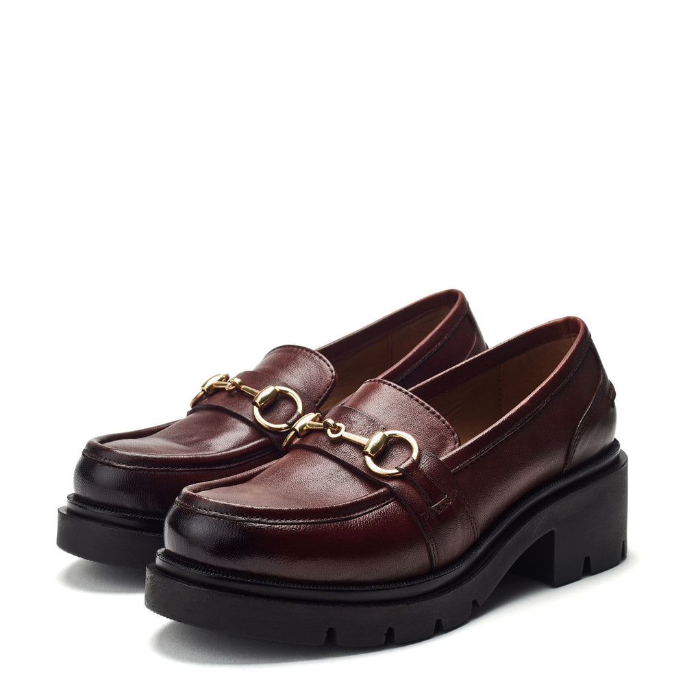 Elsana Tan Leather Shoes