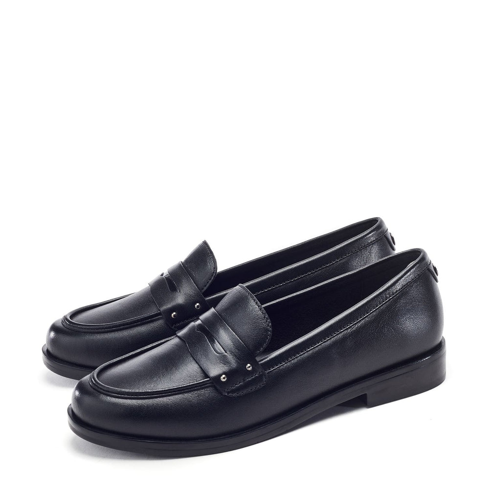 Ema Black Leather Shoes