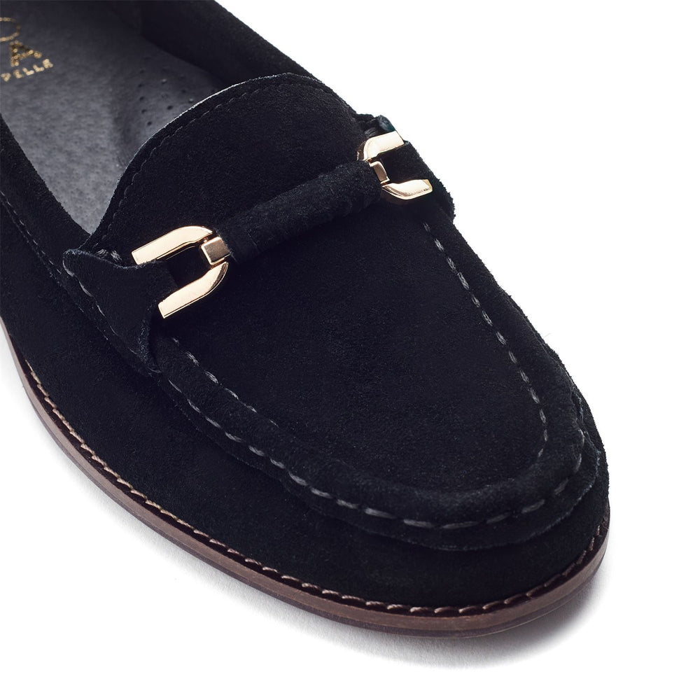 Emella Black Suede Shoes