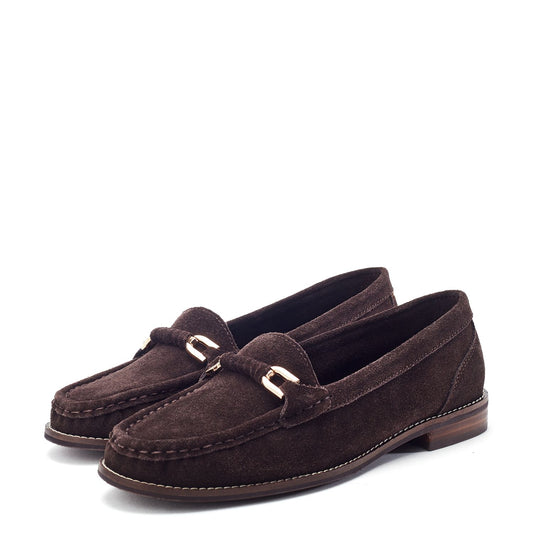 Emella Dark Brown Suede Shoes
