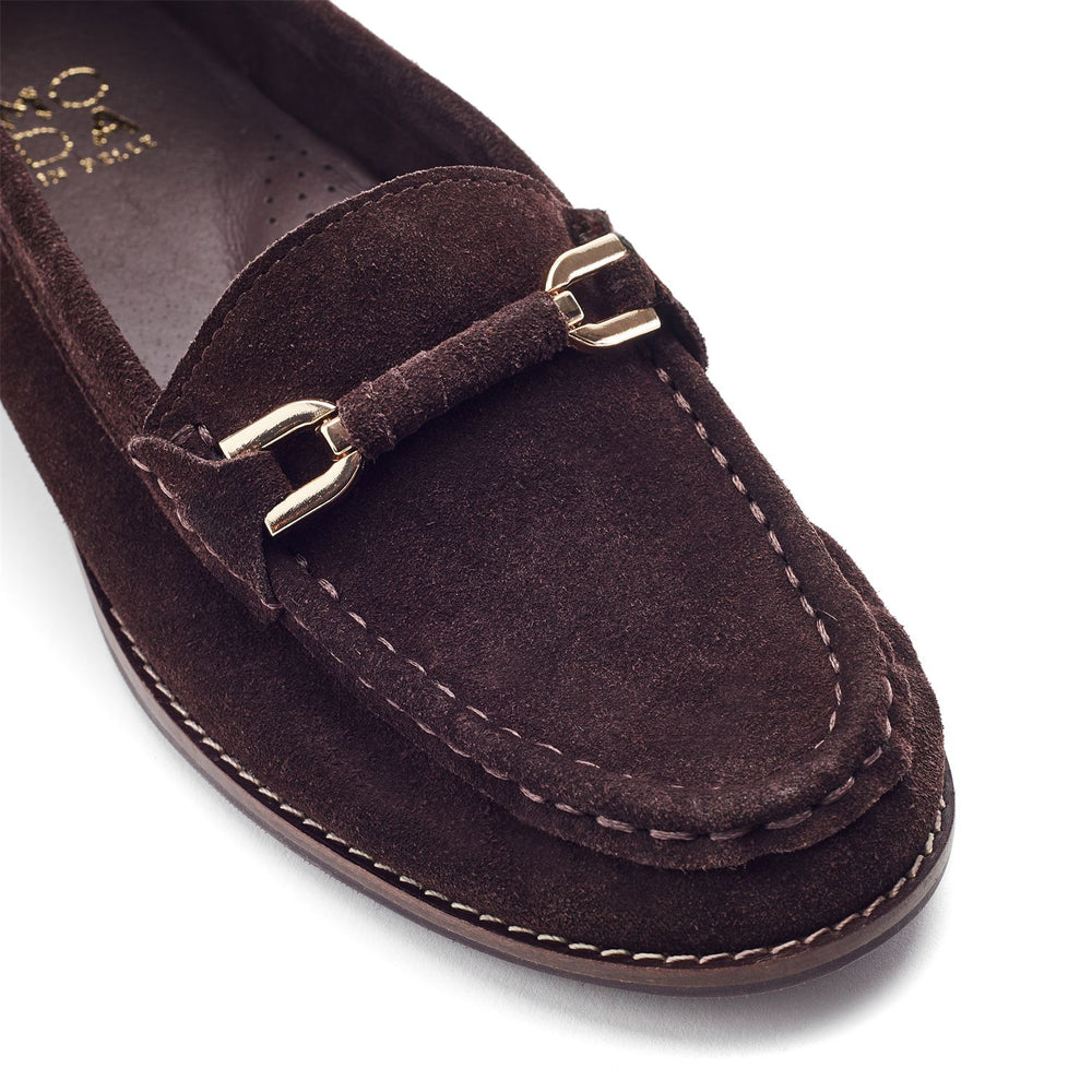 Emella Dark Brown Suede Shoes