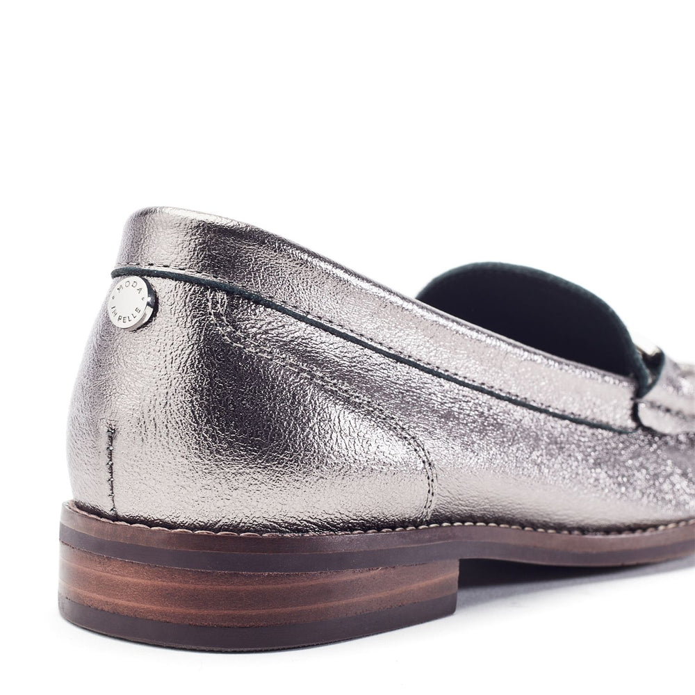 Emella Pewter Leather Shoes