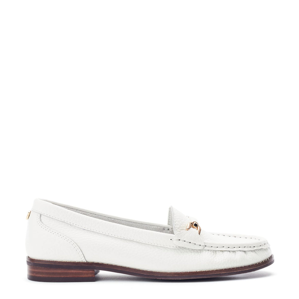Emella White Leather Shoes