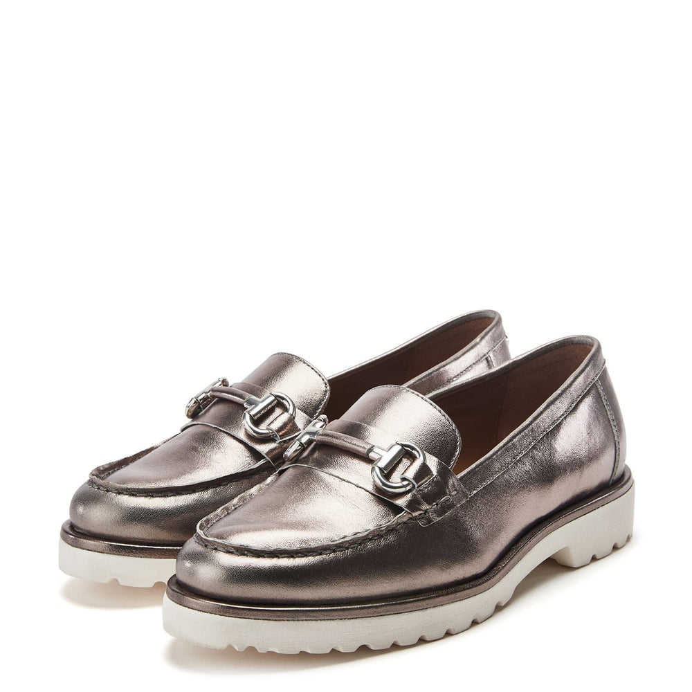 Emori Pewter Leather Shoes