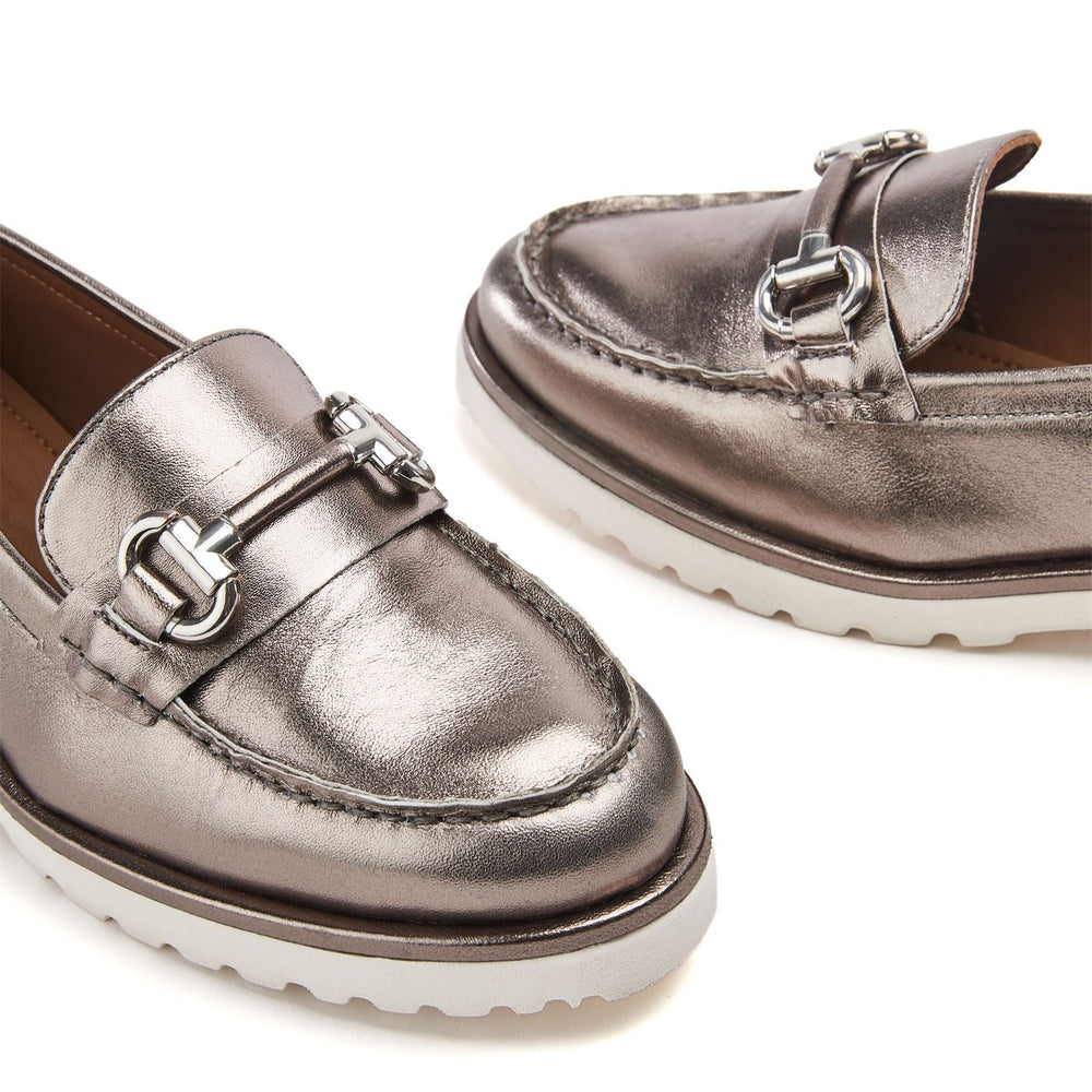Emori Pewter Leather Shoes