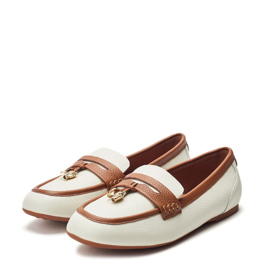 Erythrina Off White Leather Shoes