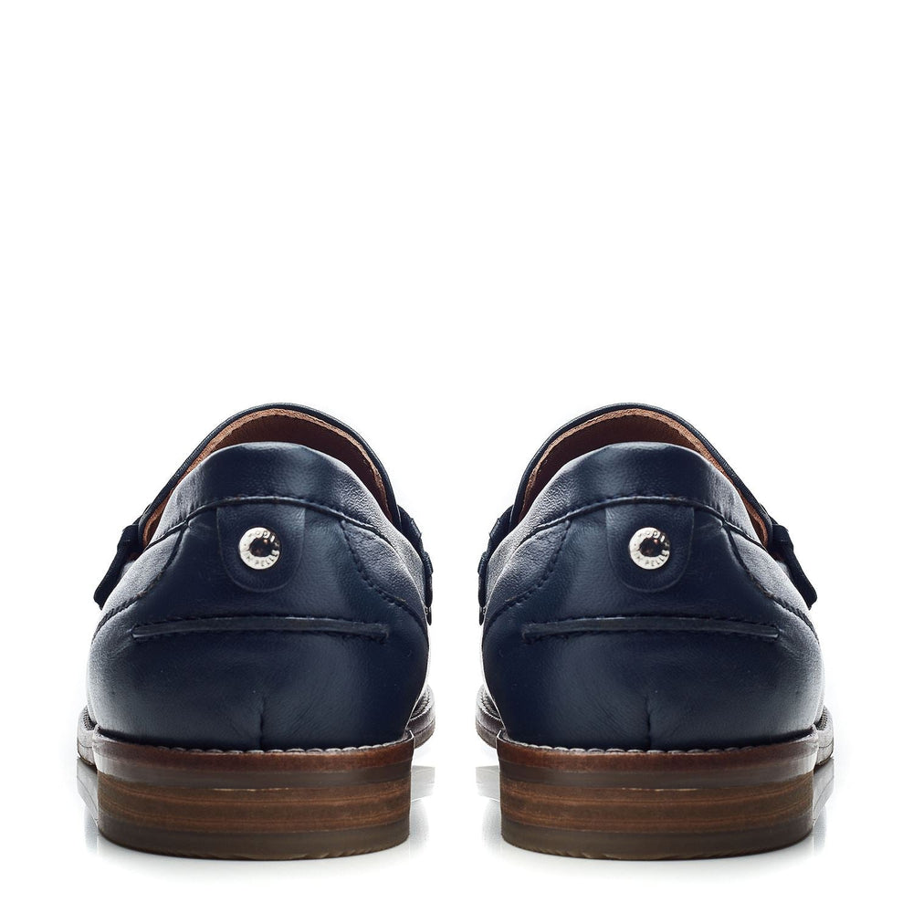 Espelette Navy Leather Shoes
