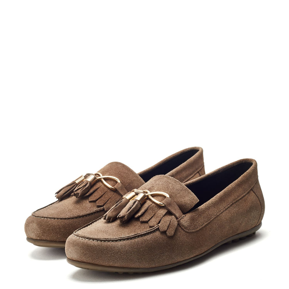 Essana Beige Suede Shoes