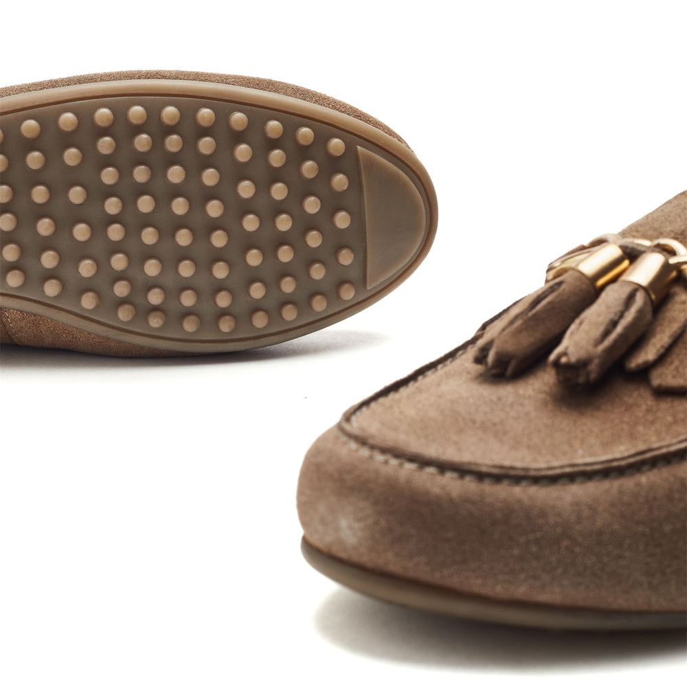 Essana Beige Suede Shoes