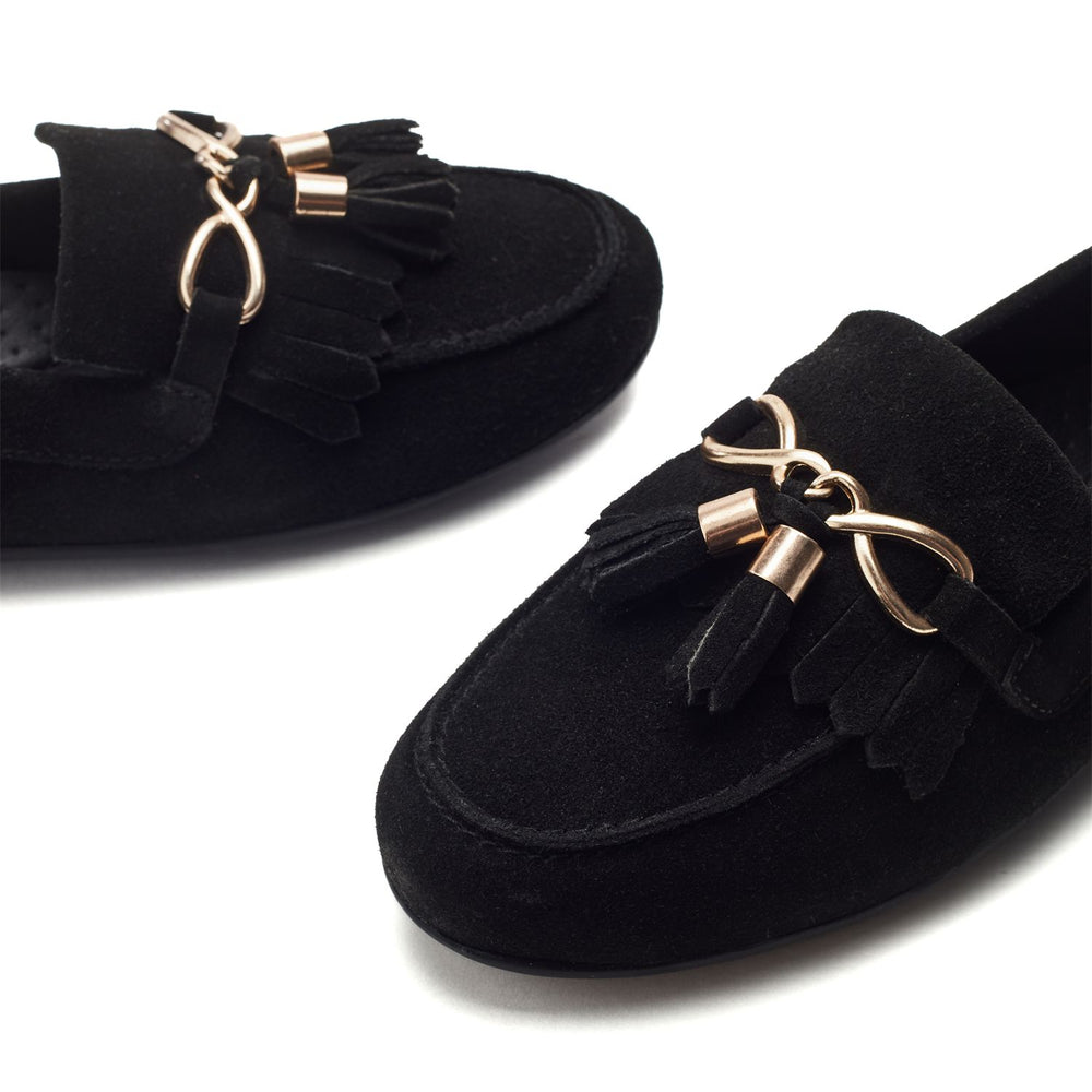Essana Black Suede Shoes