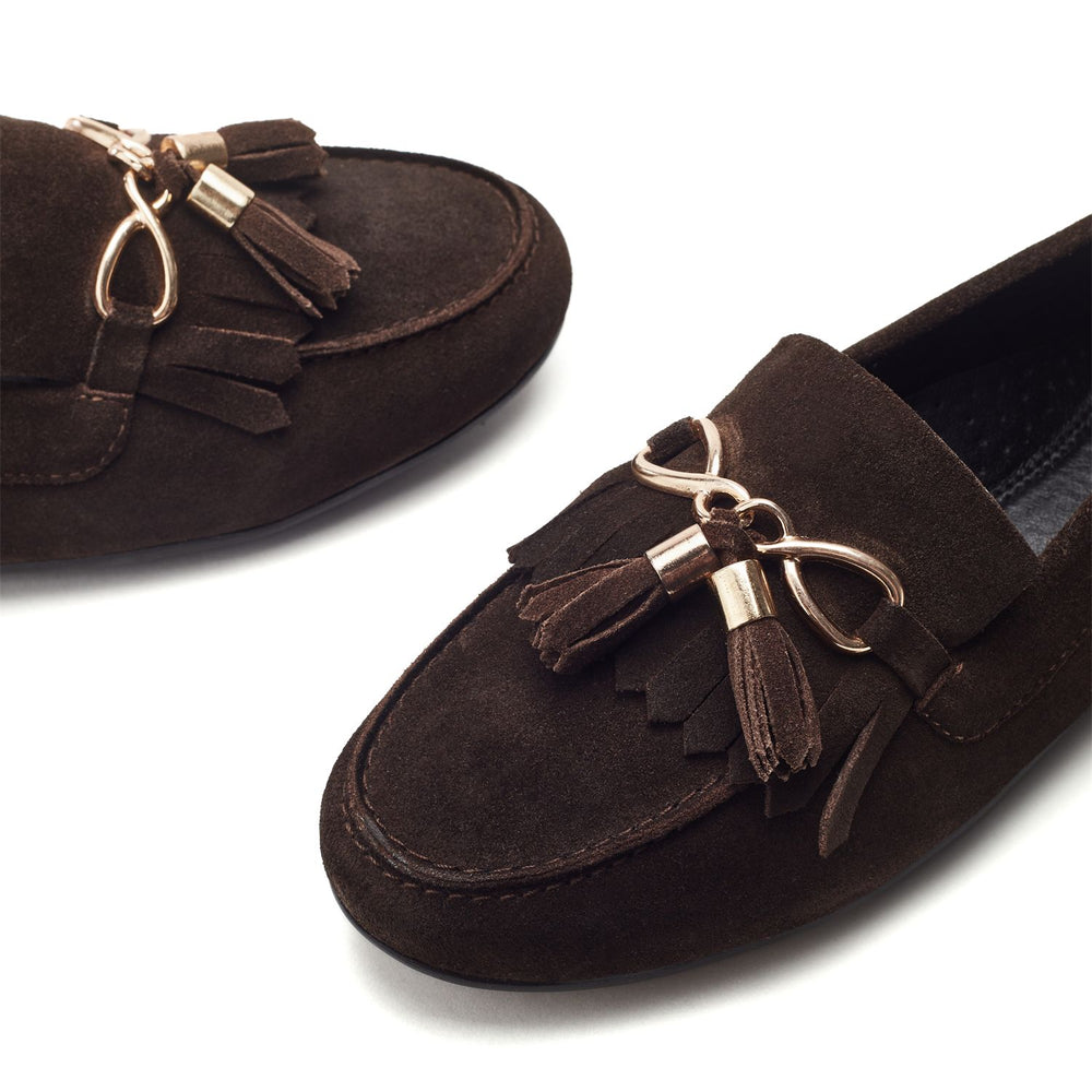 Essana Brown Suede Shoes