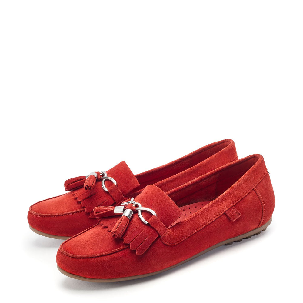 Essana Dark-Orange Suede Shoes