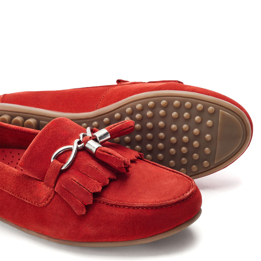 Essana Dark-Orange Suede Shoes
