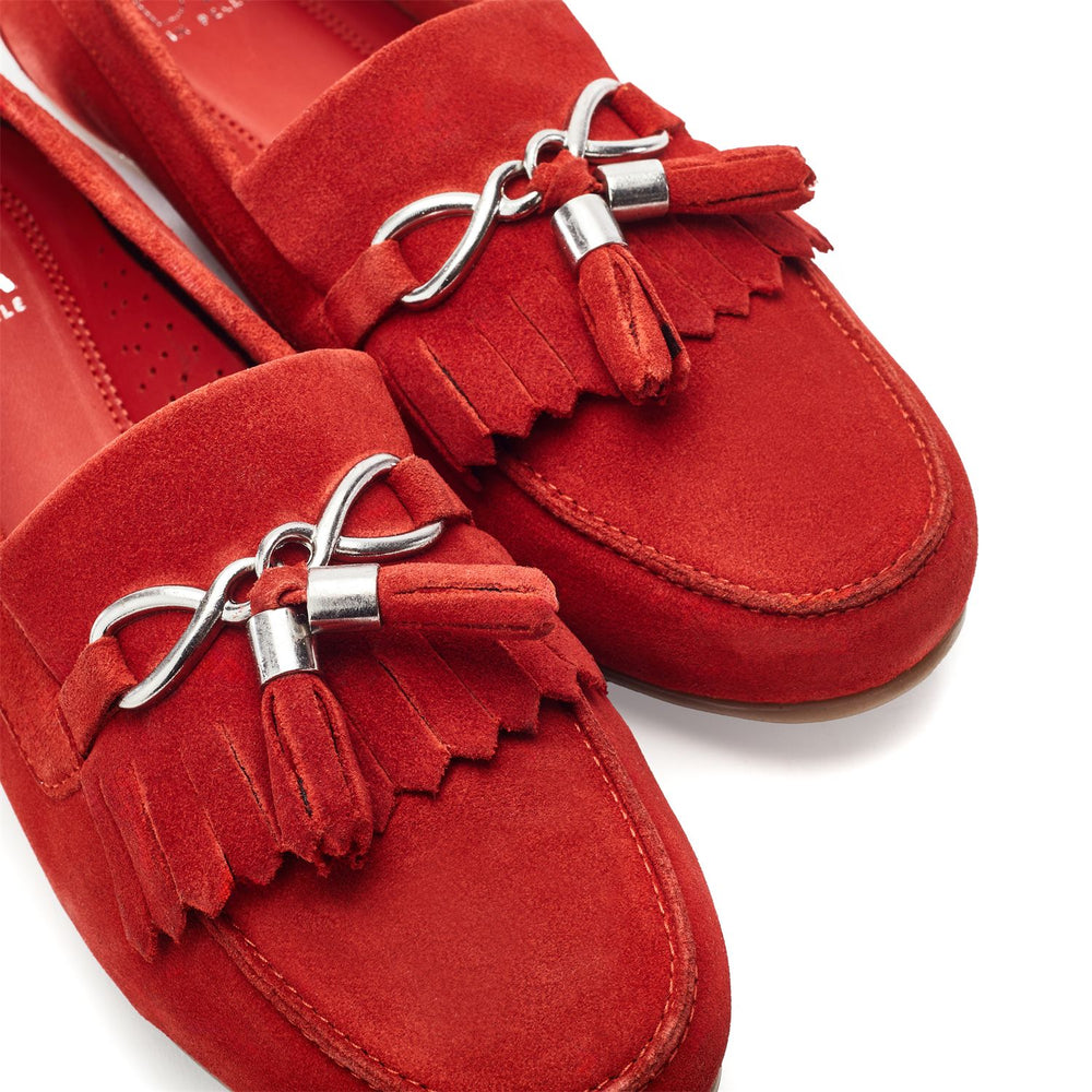 Essana Dark-Orange Suede Shoes