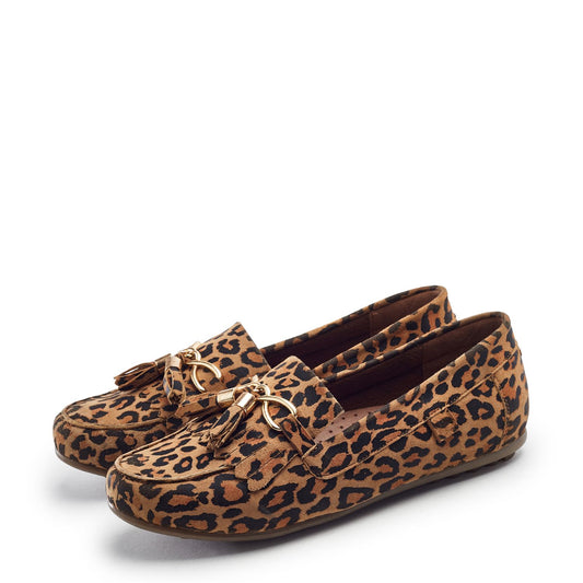 Essana Leopard Suede Shoes