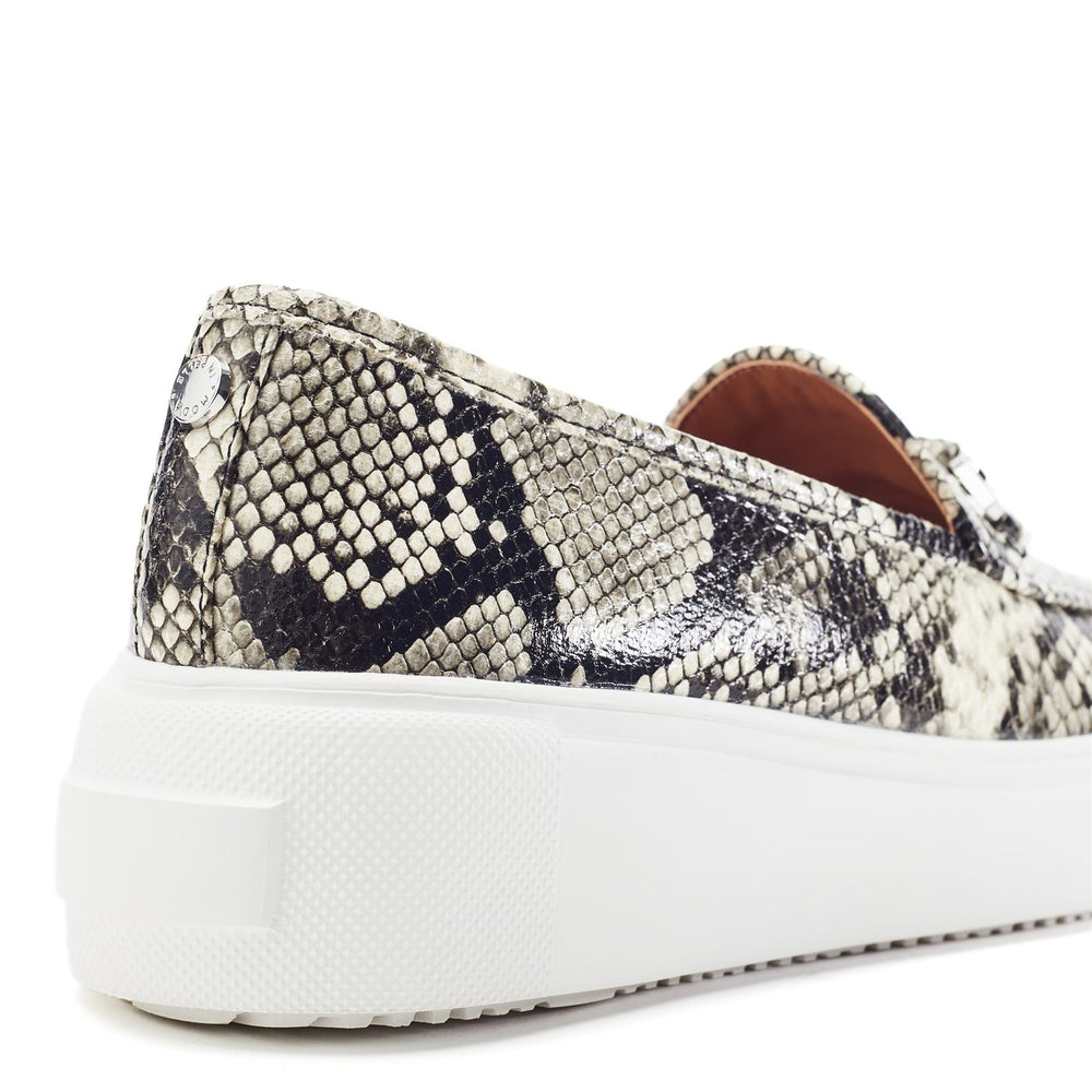 Ettala Grey Mix Snake Print Shoes