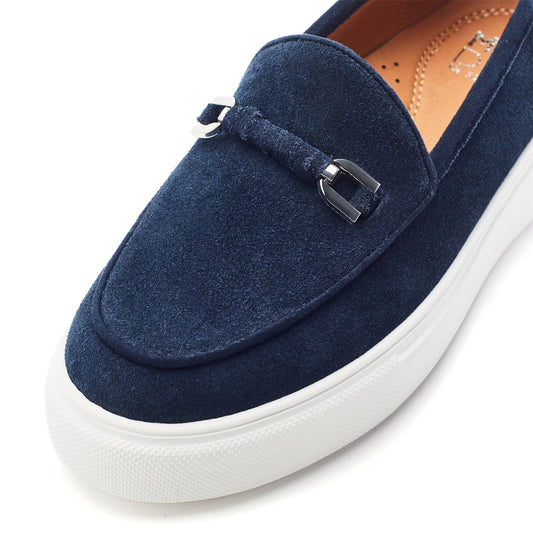 Ettala Navy Suede Shoes
