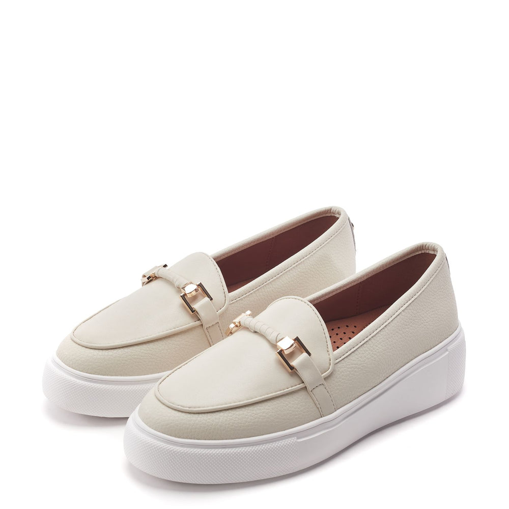 Ettala White Leather Shoes