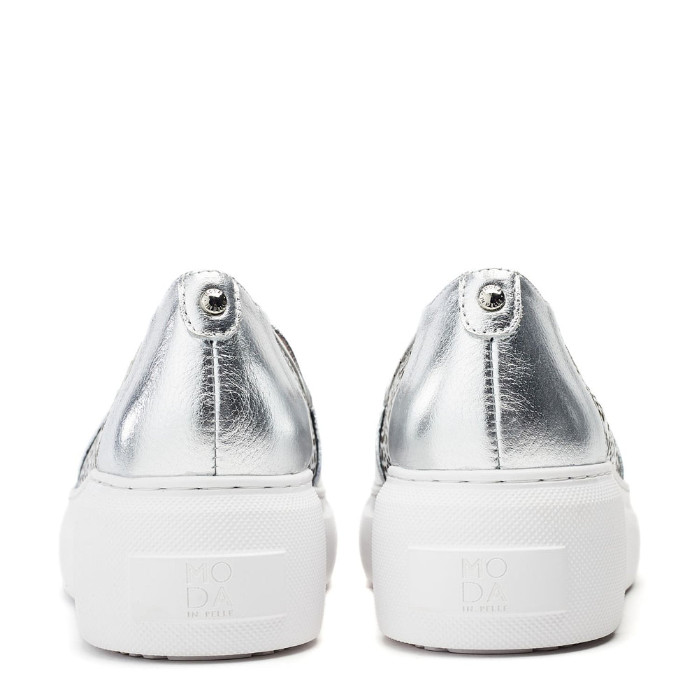 Eudia Silver Leather Shoes