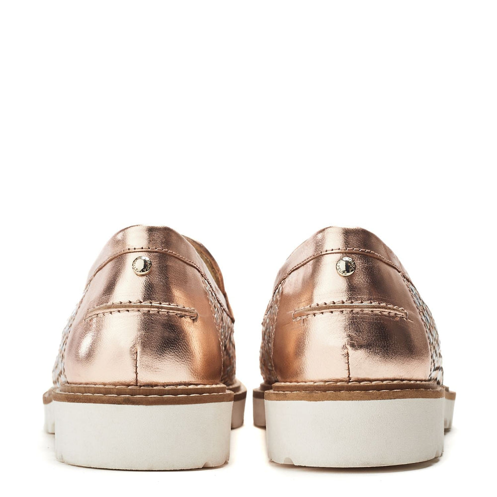 Eunice Rose Gold Leather Shoes