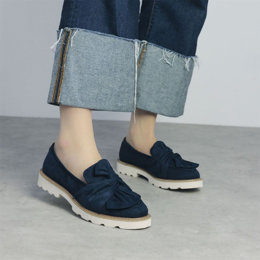 Eves Navy Alcantara Alcantara Shoes