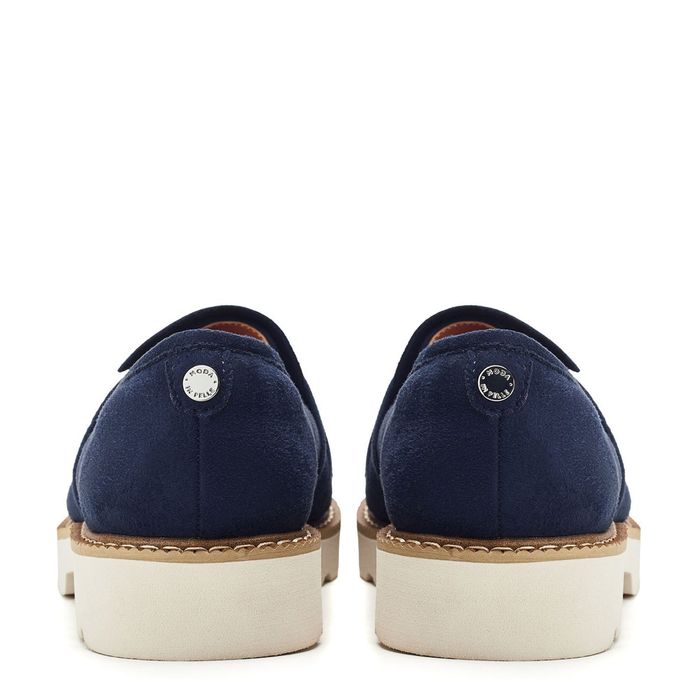 Eves Navy Alcantara Alcantara Shoes