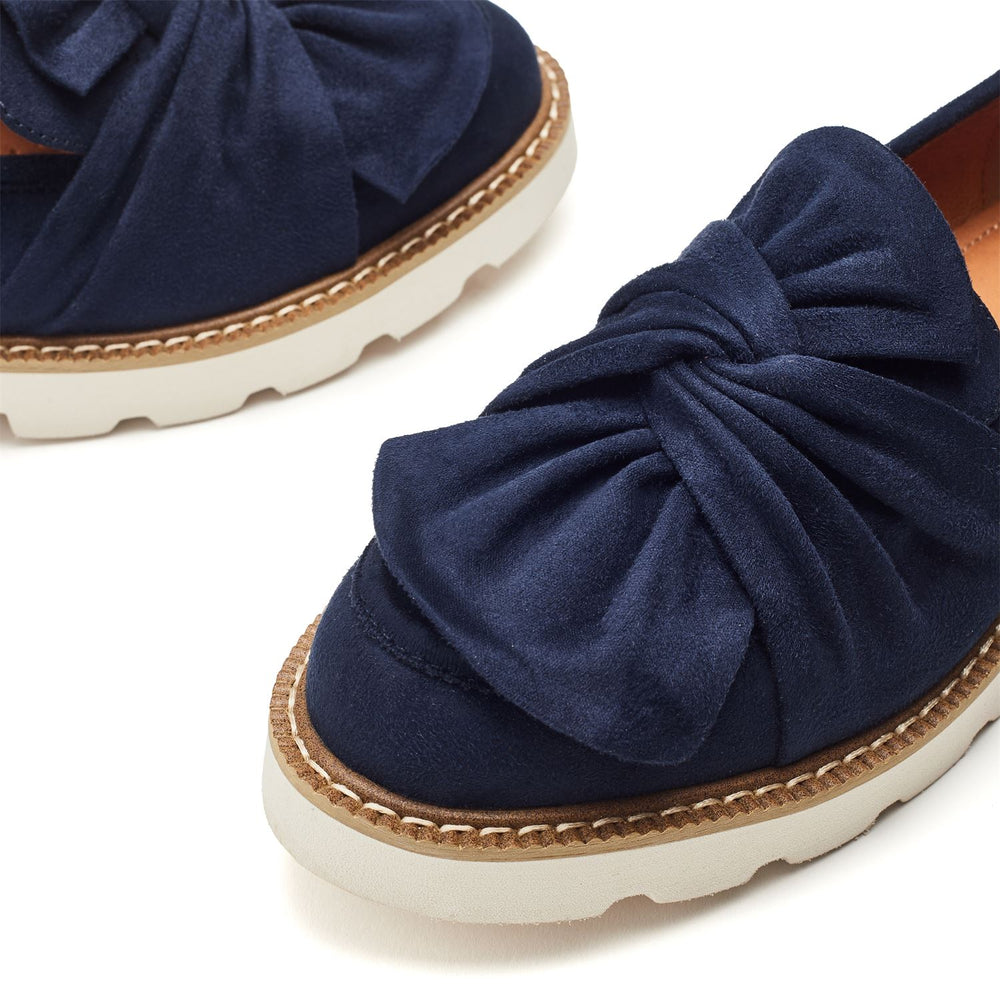 Eves Navy Alcantara Alcantara Shoes