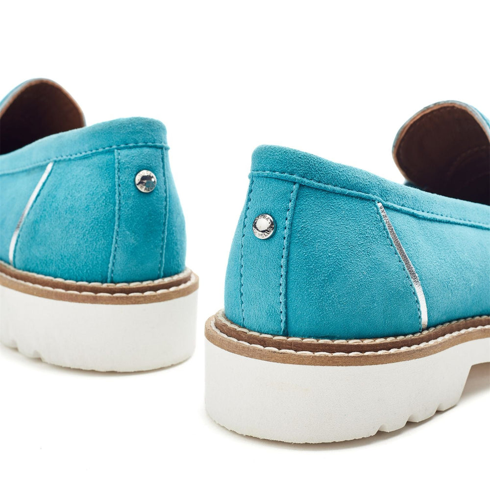 Feadrina Turquoise Suede Shoes