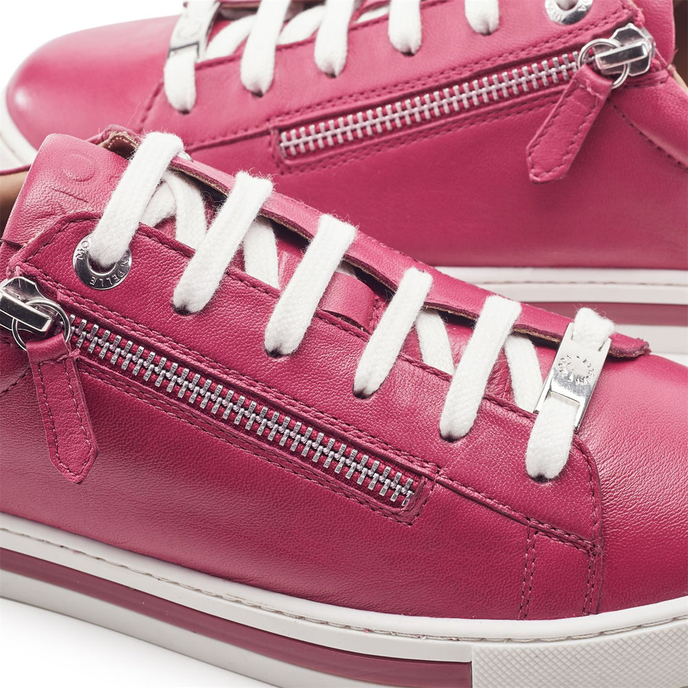 Federika Pink Leather Trainers