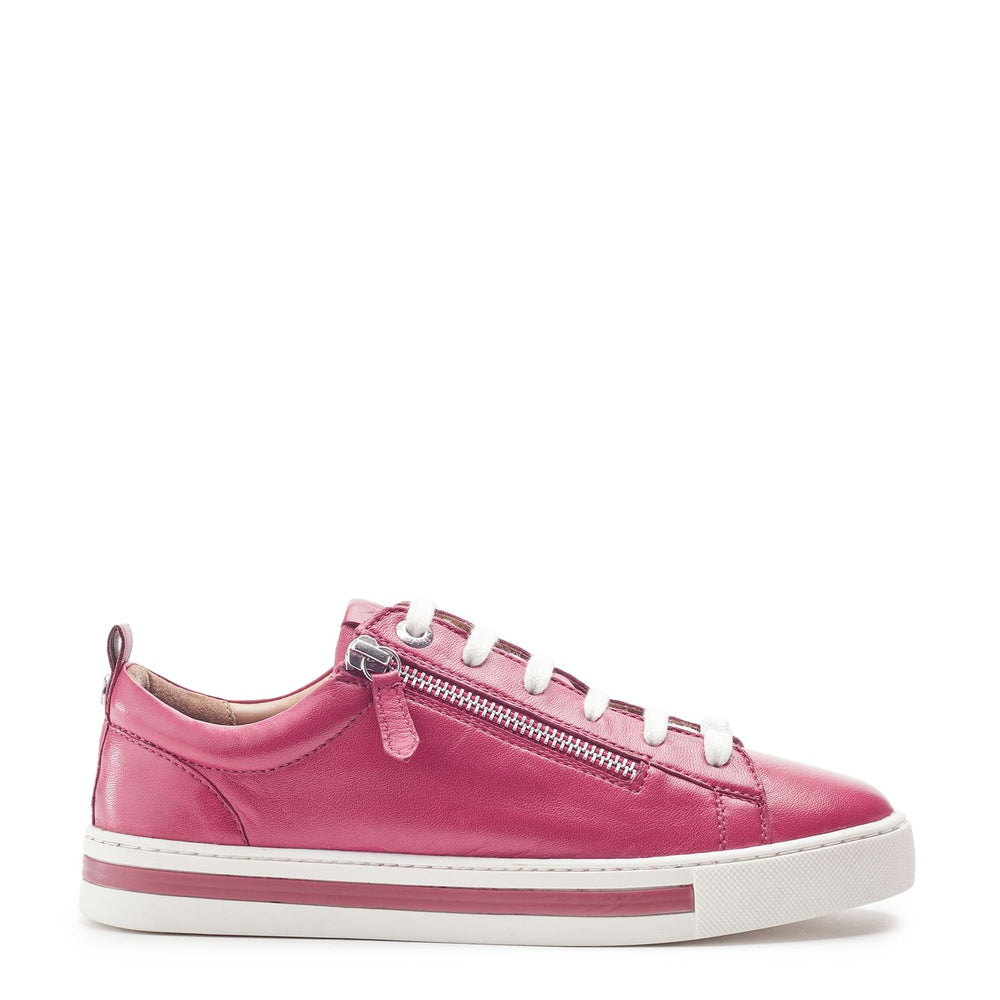 Federika Pink Leather Trainers