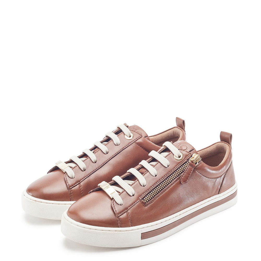 Federika Tan Leather Trainers