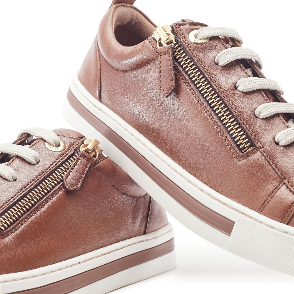 Federika Tan Leather Trainers