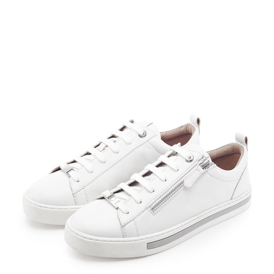 Federika White Leather Trainers