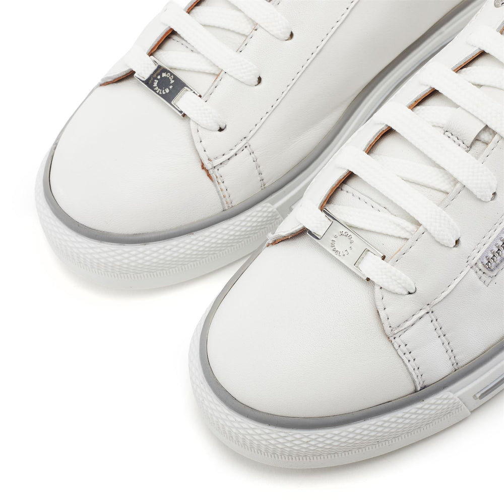 Felicitee White Leather Trainers