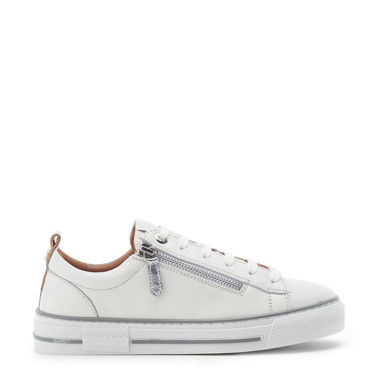 Felicitee White Leather Trainers
