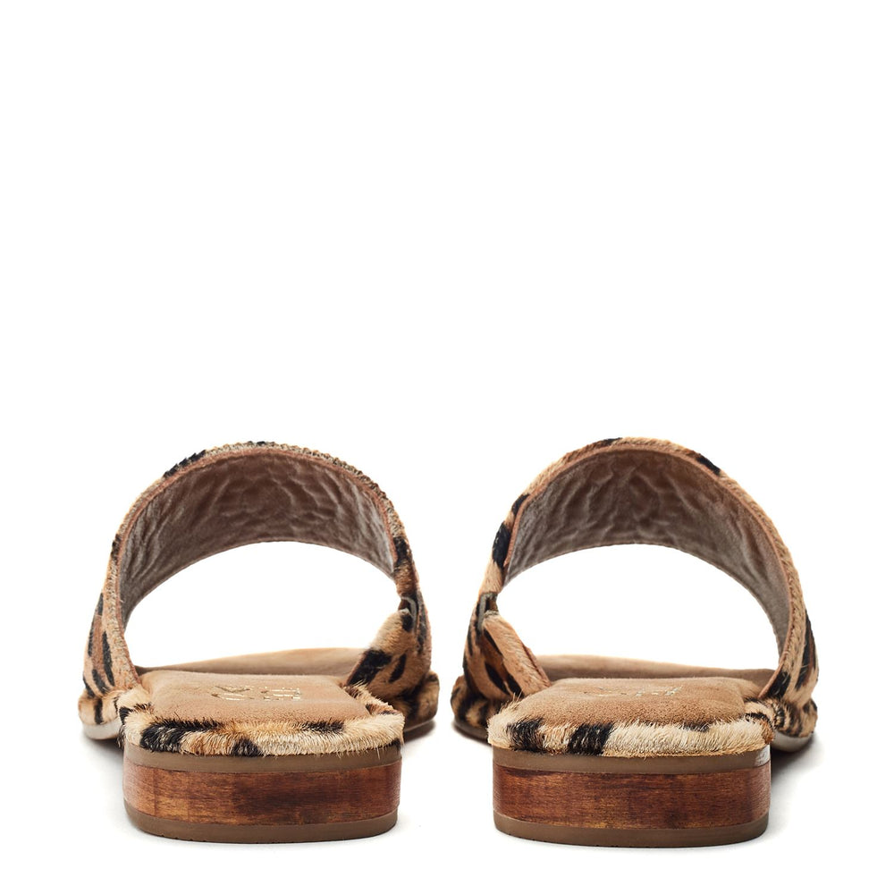 Ferula Leopard Print Pony Sandals