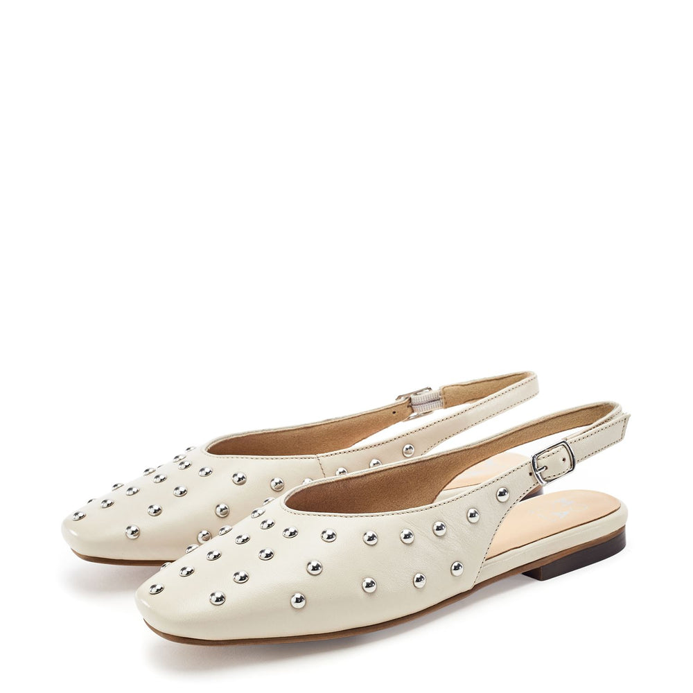 Fiarra Off White Leather Shoes