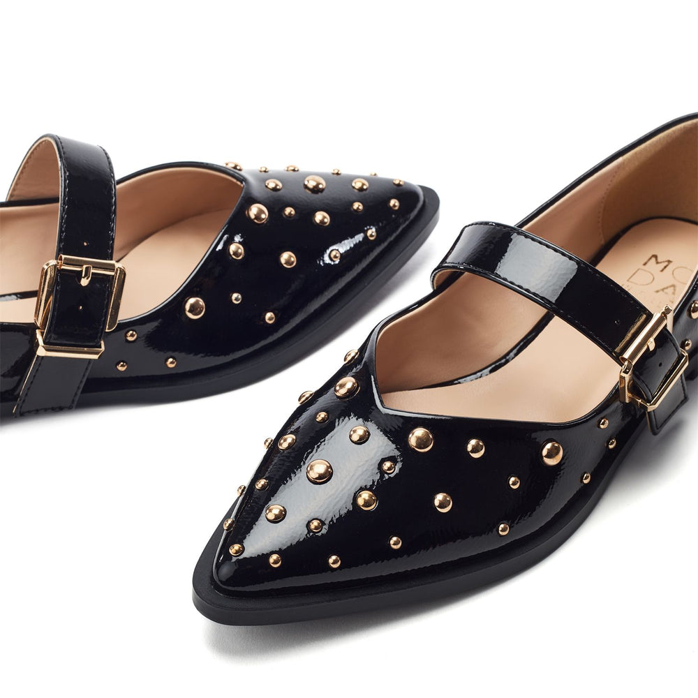 Fijia Black Patent Shoes