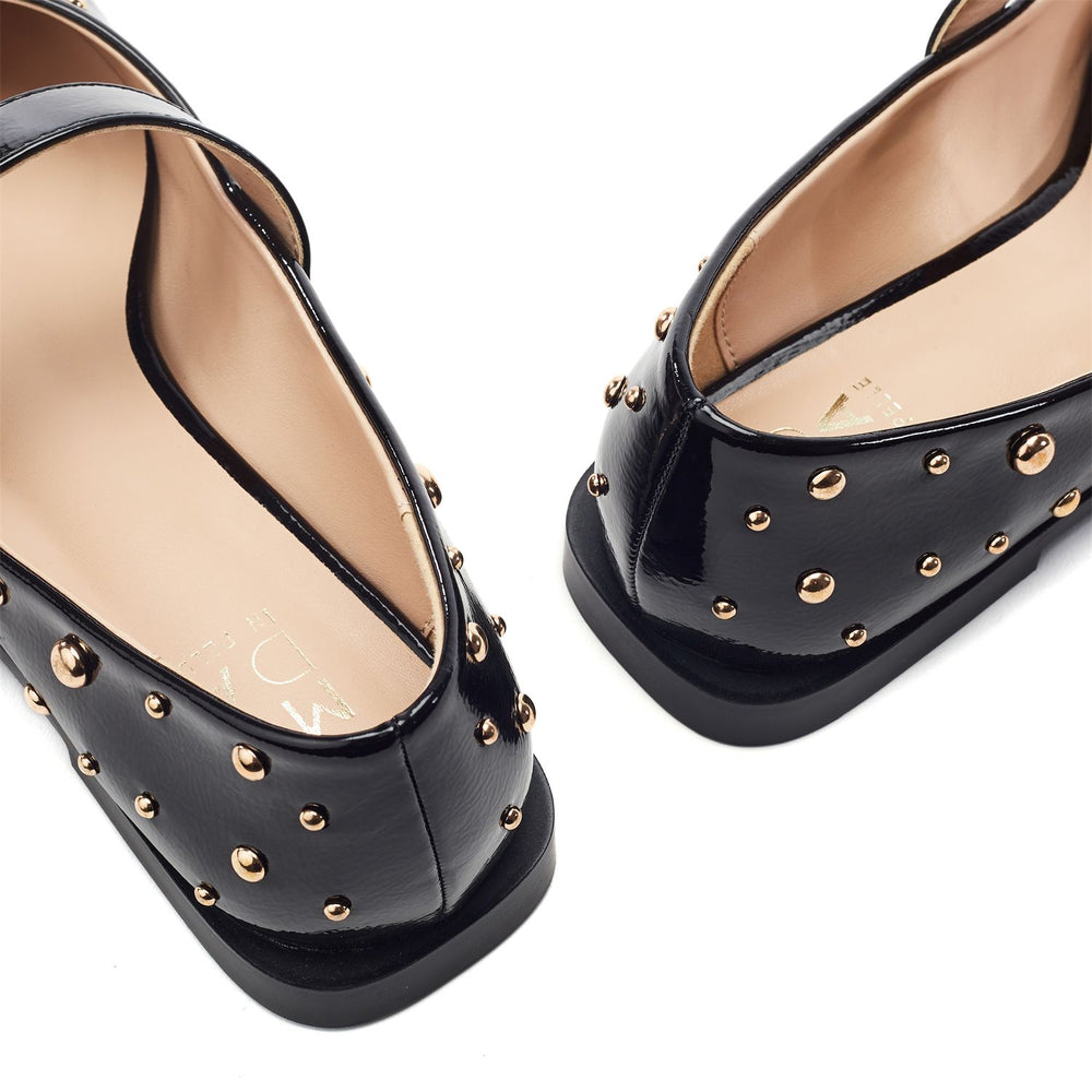 Fijia Black Patent Shoes
