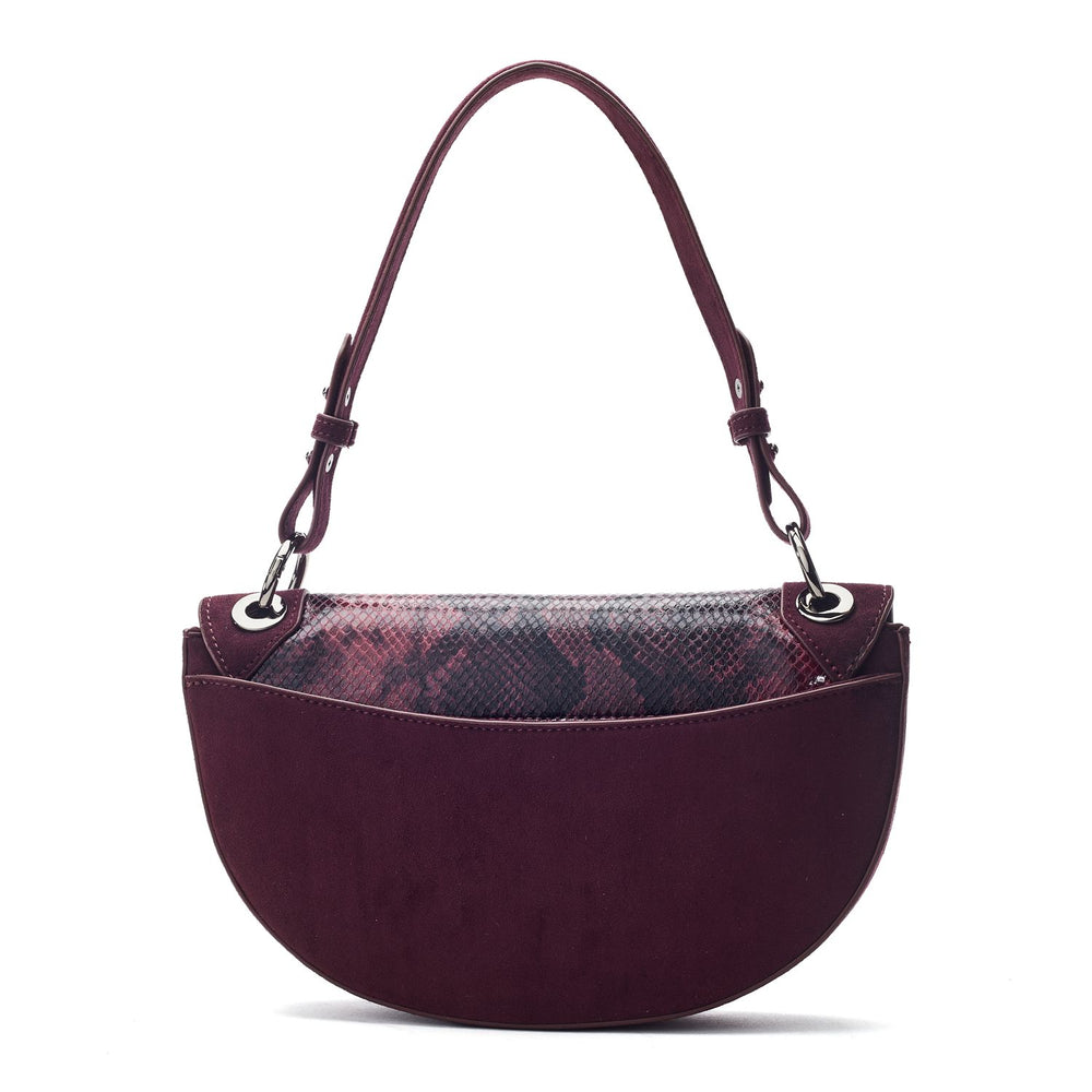 Fillipa Bag Burgundy Snake Print 