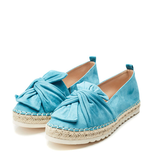 Fionna Turquoise Alcantara Shoes