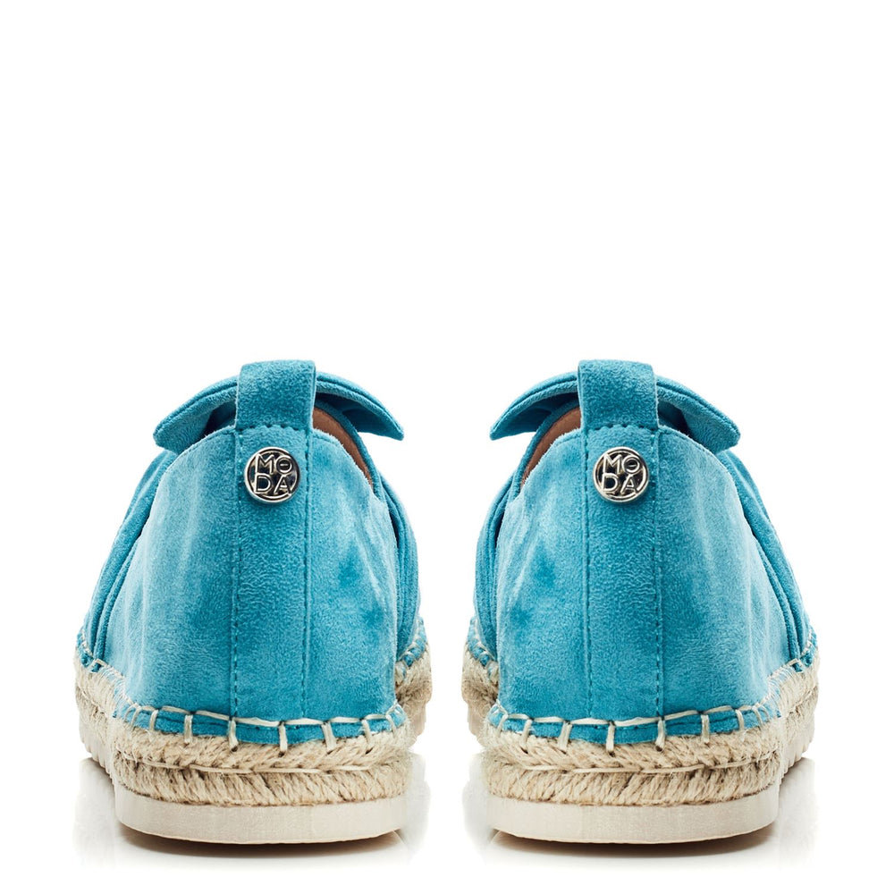 Fionna Turquoise Alcantara Shoes