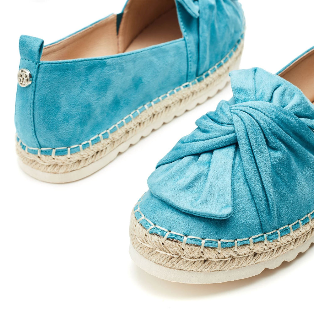 Fionna Turquoise Alcantara Shoes