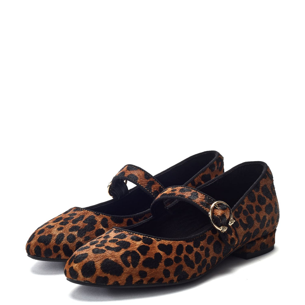 Firuta Leopard Pony Hair Shoes