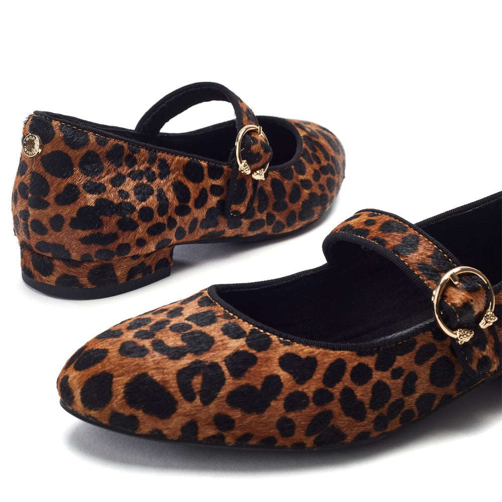 Firuta Leopard Pony Hair Shoes