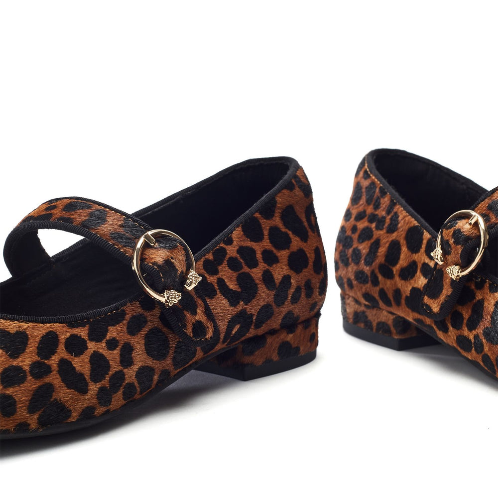 Firuta Leopard Pony Hair Shoes