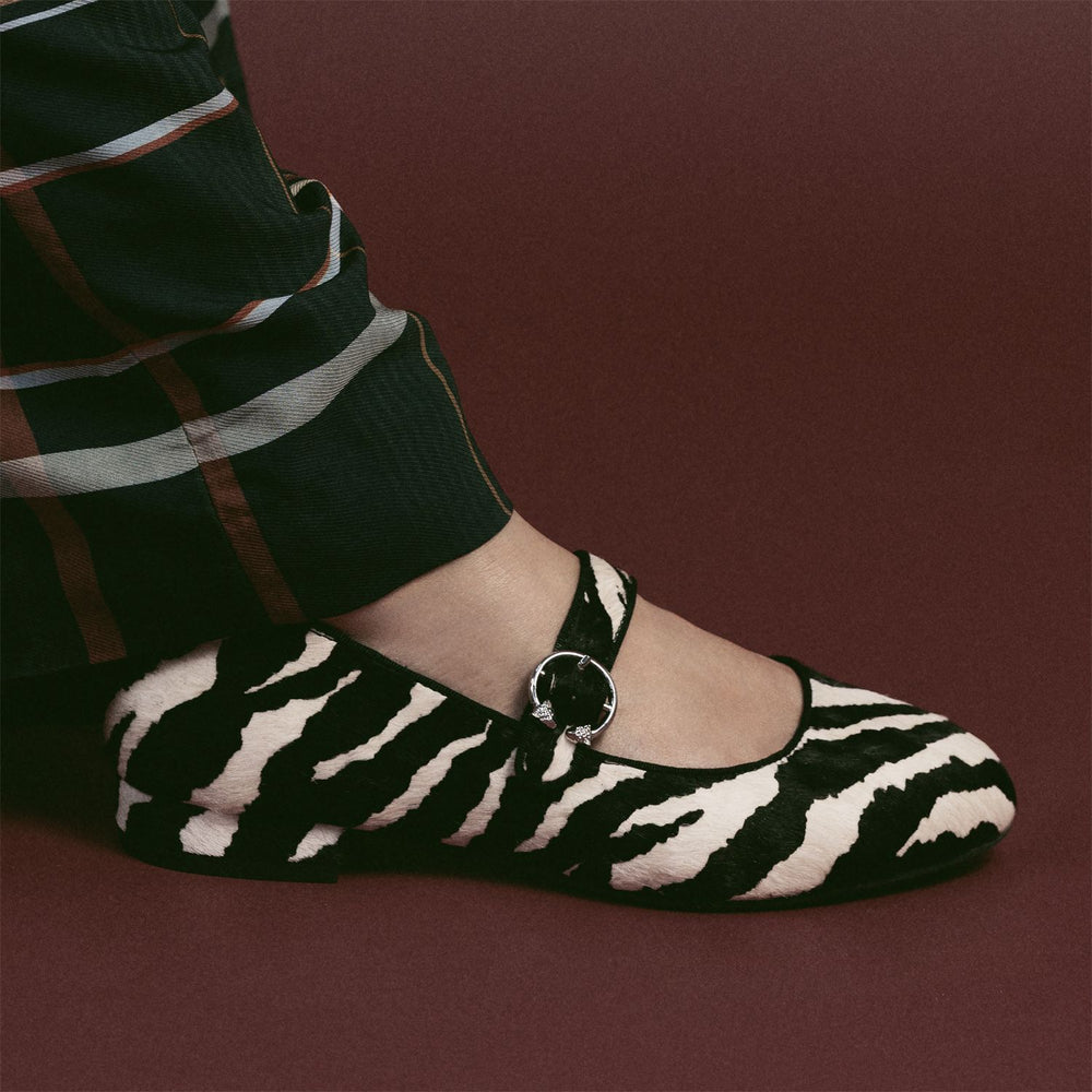 Firuta Zebra Pony Hair Shoes