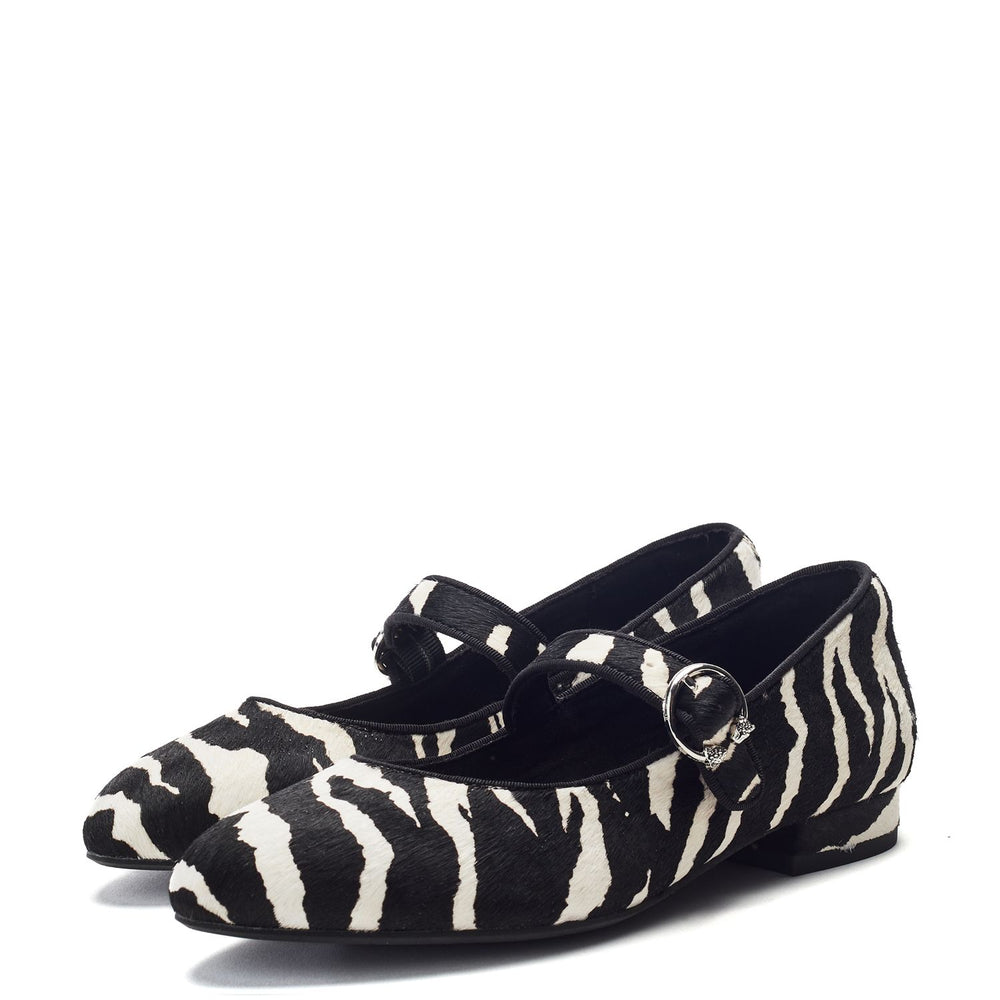 Firuta Zebra Pony Hair Shoes