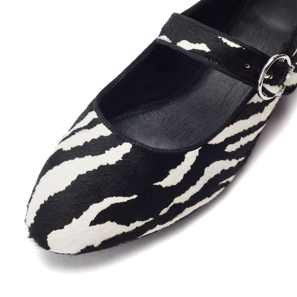 Firuta Zebra Pony Hair Shoes