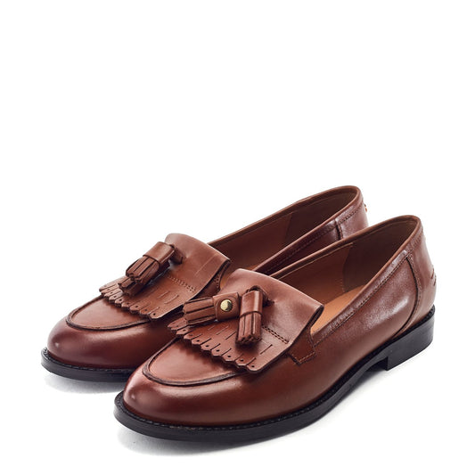 Florana Tan Leather Shoes